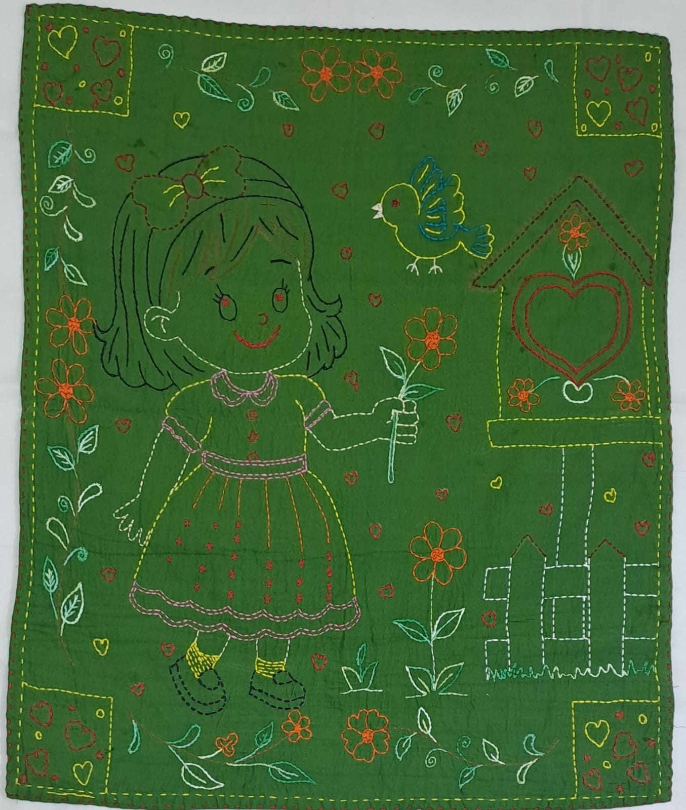 Baby Nakshi Kantha Quilt Blanket