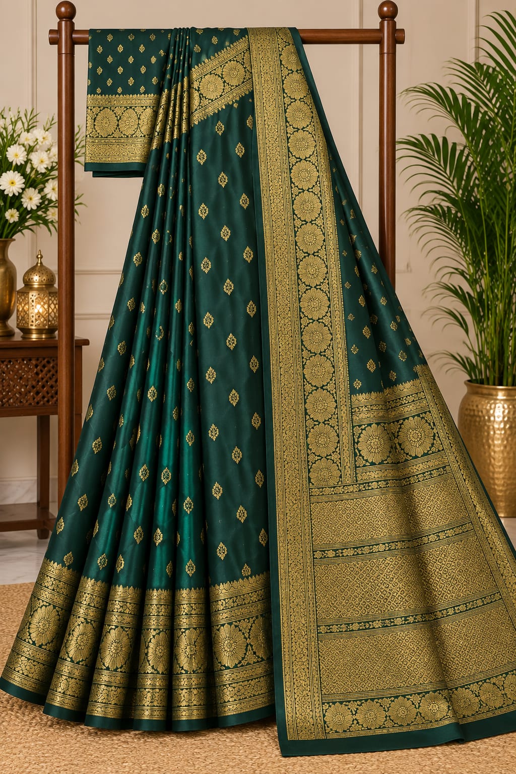 Banarasi Silk Green Saree
